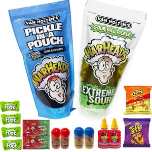 SUPER SOUR DOUBLE PICKLE KIT Blue Razz + CHAMOY Pickle - Extreme Sour Warheads SUPER SOUR DOUBLE PICKLE KIT Blue Razz + CHAMOY Pickle - Extreme Sour Warheads