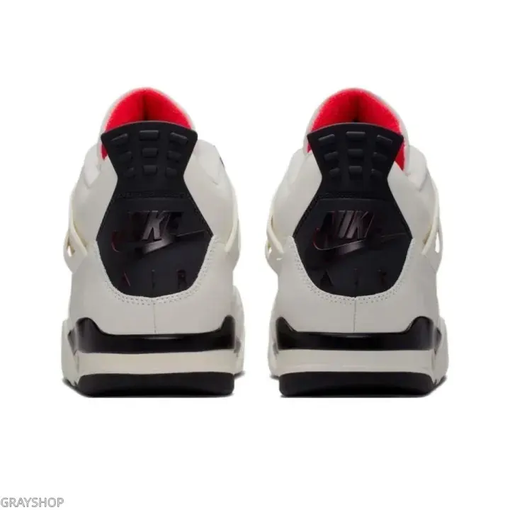 Cream White Unisex Preppy Athletic Sneakers With Black Trim & Red Inner Lining, Retro Low Top Design Packaged With Original Shoe Box, Ideal For Campus Lifestyle & Everyday Soft Casual Outfits