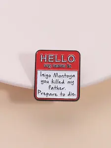 Letter Pattern Brooch, Fashion Accessories for Women & Men