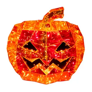 Lighted Magical Iridescence Holographic Jack-O-Lantern