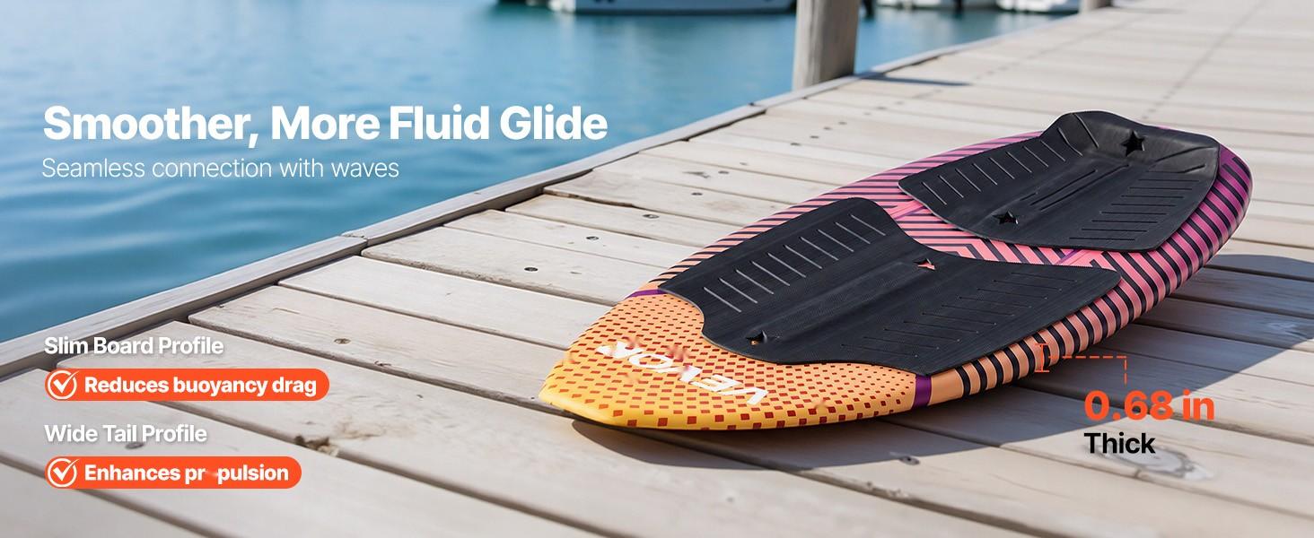 45-Inch Wakesurf Board For Youth Up To 110 Lbs, Wake Surfing Board With EPS Foam Core And EVA Non-Slip Pad, UV-Resistant Wakesurfing Board For Beginners, Stable, Durable Watersports Equipment 45-Inch Wakesurf Board For Youth Up To 110 Lbs, Wake Surfing Board With EPS Foam Core And EVA Non-Slip Pad, UV-Resistant Wakesurfing Board For Beginners, Stable, Durable Watersports Equipment