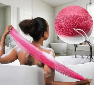 African Exfoliating Net Sponge, Ethically Sourced from Nigeria Bath Sponge, Smooth Skin Bath Sponge Shower