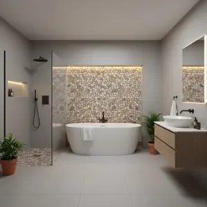 RAINBOW 4"x12" Interlocking Natural River Rock