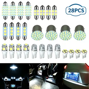 28pcs LED Car Reading Light,Car Interior Light,LED Cars Wedge Lights,T10,31mm,42mm,Dome Light,License Plate Lighting,Trunk Bulbs
