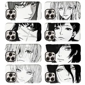 Chainsaw Man Female Characters Cool Unique Artistic Phone Cases For iPhone 17 Promax Pro Air 16 Plus 15 14 13 12 11 Shockproof Protective Cover Gift For Birthday Christmas Halloween