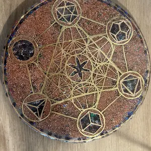 Orgonite food and water charging plate