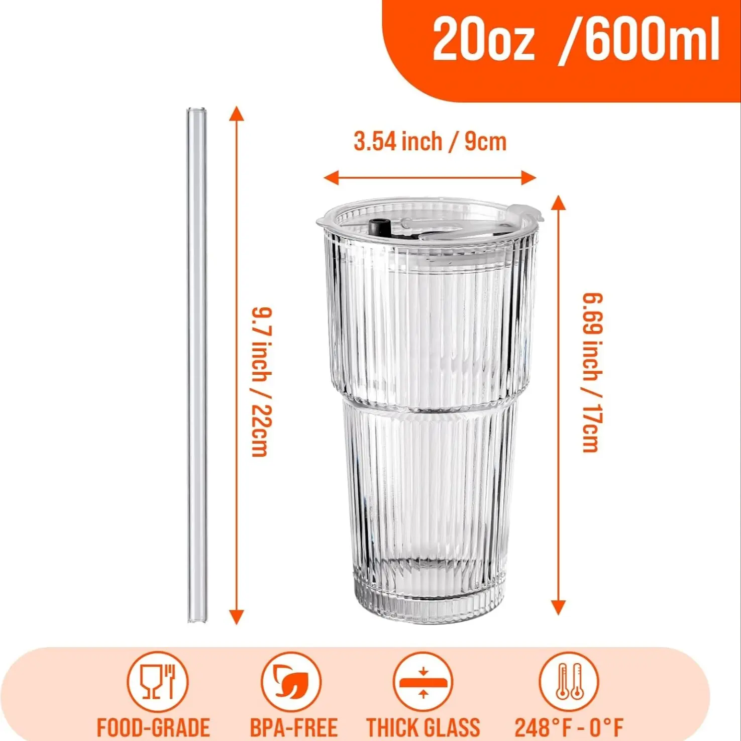 glass wine cups wholesale PYD Life Sublimation Blanks Wine Glasses Stemless Frosted 17 oz Wine Tumbler Glass Cups Mugs Bulk for Sublimation Print 6 Pack