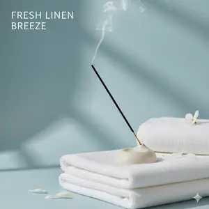 Fresh Linen Breeze – 10" Incense Sticks (10 Pack)