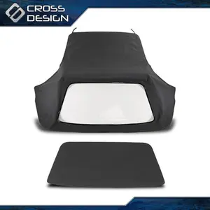 CROSSDESIGN Convertible Soft Top Replacement & Clear window Fits 86-93 BMW E30 E36 325i 318i