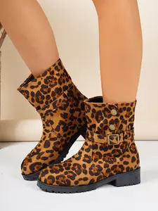 New Fashion Versatile Commuter Warm Short Boots for Women, Vintage Velvety Stackable Boots, Thick Sole Anti-Slip Boots, All Seasons