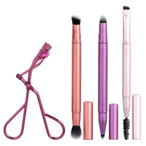 Real Techniques Double Time Brush + Lash Set, 4 Piece Set