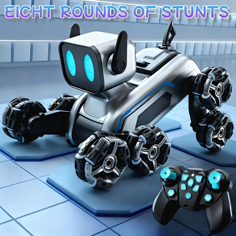 WEEKEND COME Cool Lights Dynamic Music Accompaniment Interactive Robot Toy for Kids with Sensory and Visual Experience