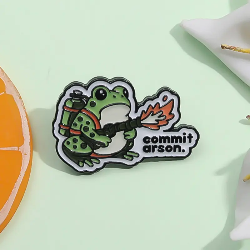 Cute Cartoon Frog Design Brooch Lapel Pin, Fashion Alloy Badge for Daily Clothing Decor, Trendy All-match & Exquisite Brooch for Birthday Gift, Durable Metal Pins