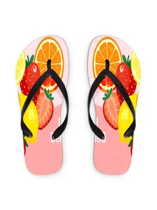 Women'S Flip Flops, Fruit Delight Theme, Multiple Colors & Sizes Available, Lightweight Comfort, Summer Beach & Casual Wear, Stylish Fashion Sandals for Ladies, Playful Fruity Design, Soft And Durable Material, Women Shoes
