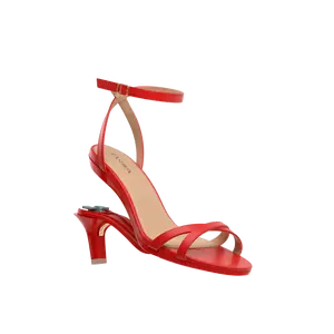 The Brynn - Cherry Red Leather 3" Stiletto