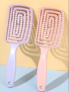 Hollow Out Detangling Hair Brush , high skull top curved comb, airbag comb, massage curly hair styling home comb，Vented Detangling Brush For Long, Thick, Curly, Tangled, Wet, And Dry Hair， For All Hair Types, Detangling Hairbrush