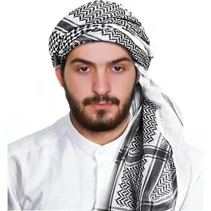 Arab Tactical Desert Headwear Muslim Palestinian Scarf Men's  Costume Accessories