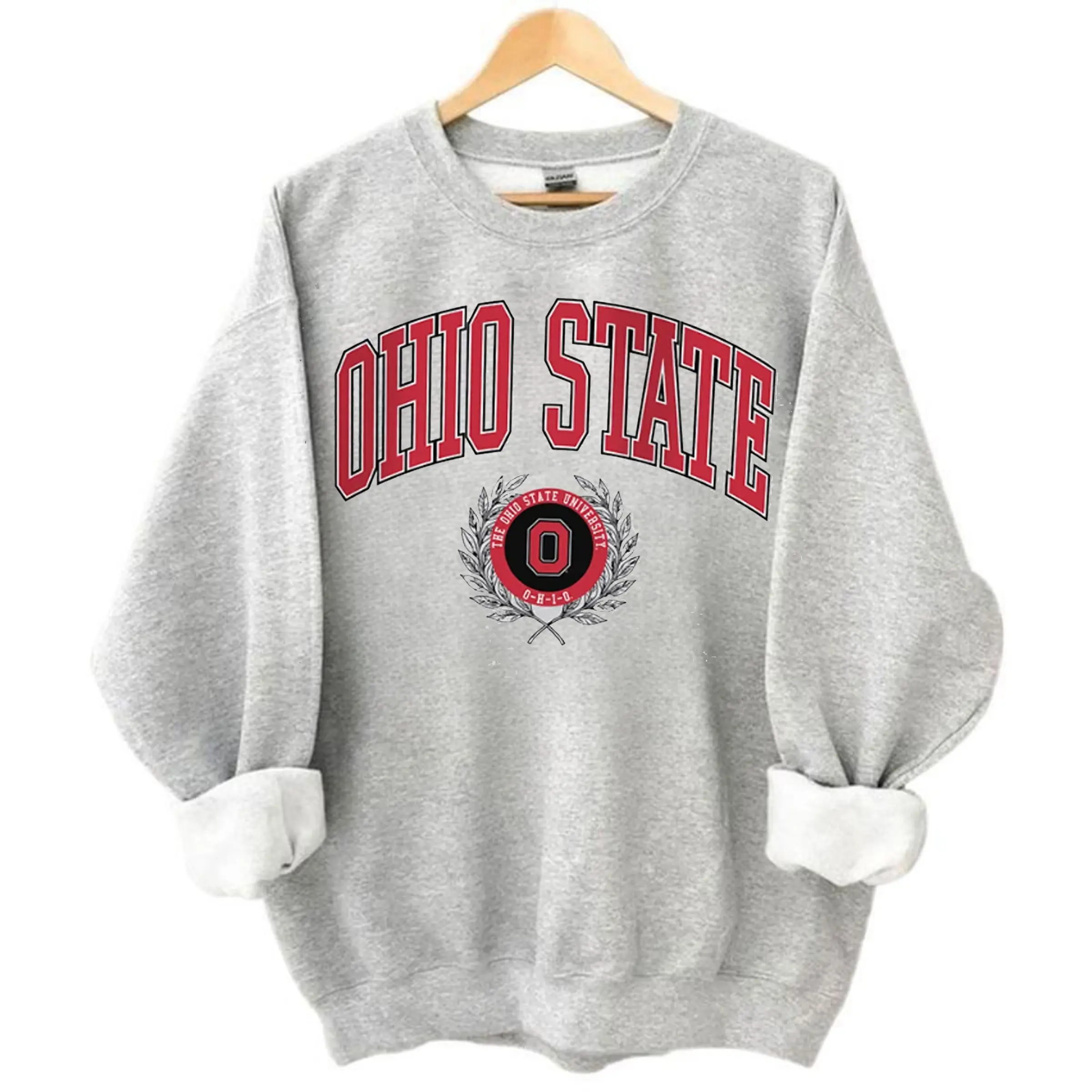 Unisex Ohio State Buckeyes Timeless Triumph Crewneck Sweatshirt, Cozy Ohio Football Sweater – Perfect Christmas Gift for Her or Him