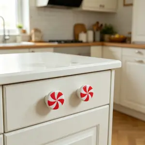 6pcs Silicone Candy Pull Handles, Kitchen Bedroom Cabinet Drawer Decor, Home Festival Decoration, Easy Installation