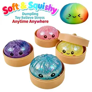 Extra Large Dumpling Squishy Stress Relief Toy, Soft TPR, Random Style, Valentine & Easter Gift for Kids
