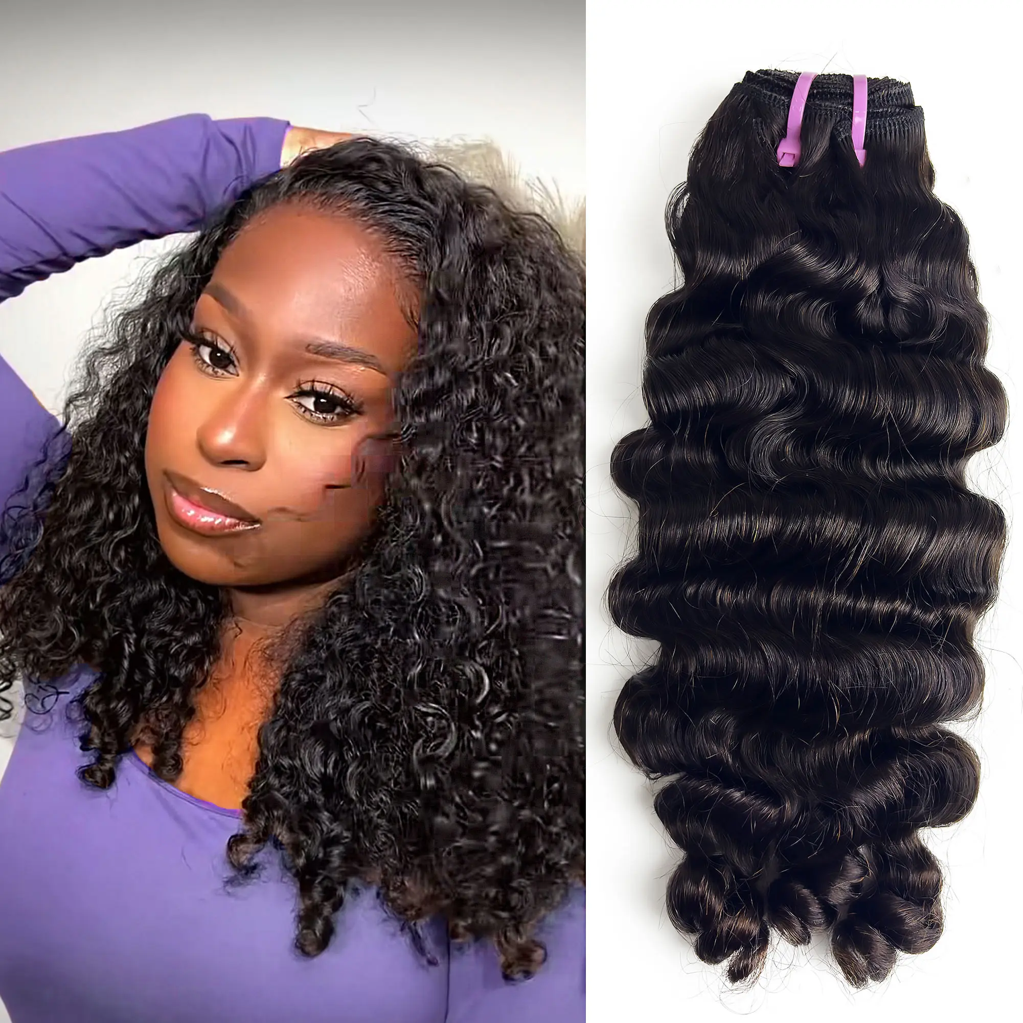 Staria Hair Bumese Curly Raw Hair Bundles 100% Human Hair Salon Quality Bundles we queen bundles hair extensions burmese curly bundles twist king