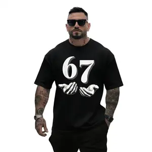 Men's Six Seven 6 7 Meme Pattern T-Shirt - 67 Number Design, Comfortable Regular Fit, Casual Social Media Style - Funny Quote Top good graphic tees graphic tee humorous tshirt men