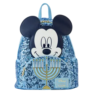 Mickey Mouse Hanukkah Sequin Glow Mini Backpack