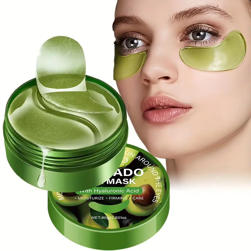 Rozino Avocado Eye Mask with Hyaluronic Acid 80g Deeply Hydrates Reduces Dark Circles & Puffiness Smooths Fine Lines Brightens Eye Area