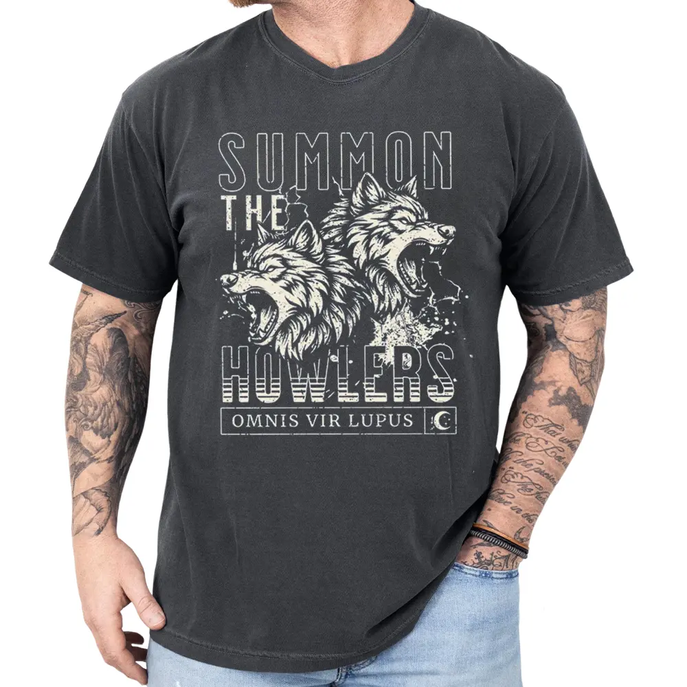 Summon The Howlers Shirt, Vintage Howler Graphic Tee, Summer Unisex T-Shirt, Spooky Gothic Shirt, Gift For Women & Men