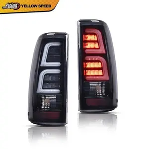LED TUBE Tail Lights Fit For 99-2006 Chevy Silverado GMC Sierra Rear Brake Lamps