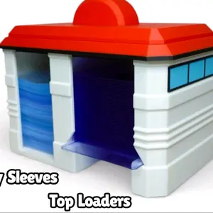 V2 Card Sleeve Dispenser with Roof Top New and Improved Box Design for Storage Card Sleeves Fun Convenient Organizer