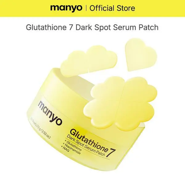 glutathione tiktok Dark Spot Patch] manyo 7 Dark Spot Serum Patch — Brightening Hydrogel Spot Patch for Face, Hyperpigmentation & Tone Correction care, Korean Skin Care(1 Pack / 2 Pack/3 Pack Available) Acne Daily Close Blue Vial Peptide Size:25 Case Blends