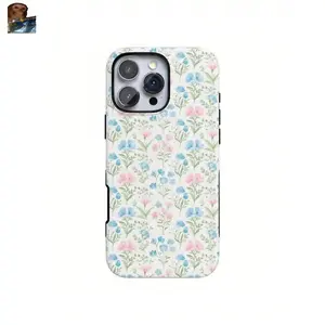 MagSafe iPhone Case Pastel Garden Sunday Case, 4PC Silicone Suction Phone Case Mount, Aesthetic Phone Case For IPhone 17 ProMax,  16, 15, 14, 13, 12, 11 Pro Max, X, XR, XS Max, 8, And 7 Plus,Screen Protector,FidgetsSuitable For IPhone 17 Air