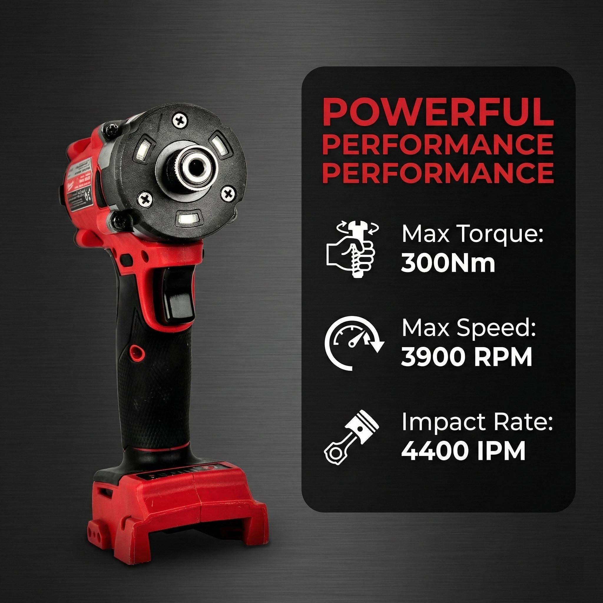 Milwaukee M18 FID3 Impact Driver 18V 1/4 Inch Hex For Construction And Assembly With 300Nm High Torque Output