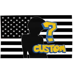 Black Flag Custom America Flag 3x5 ft Double Sides Print Personalized Flags Design Your Image Funny Tapestry Poster For Bedrooms Lightweight Decoration Wall Christmas Gift