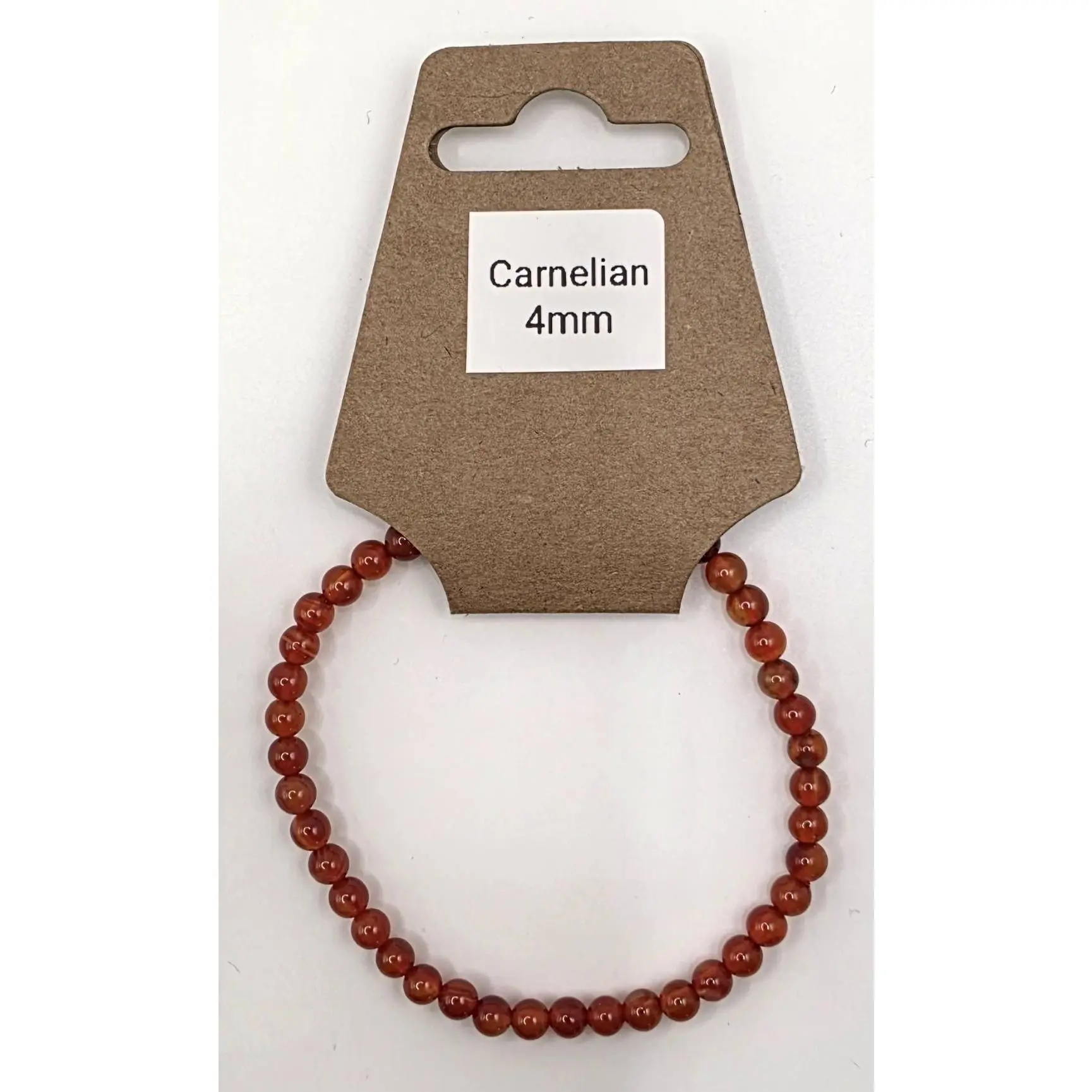 Genuine Carnelian Bracelet with 4mm 8mm Polished Beads - Unisex Stretch Jewelry for Daily Wear, Creativity & Motivation, Confidence, Vitality, Adults, Stretch Fit, Genuine Stone, Stretch Cord