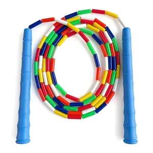 Double Dutch Jump Rope 2-Pack – Bamboo Beaded Jump Ropes for Kids, Teens & Adults – Tangle-Free Fitness & Sports Activity for Outdoor & Gym