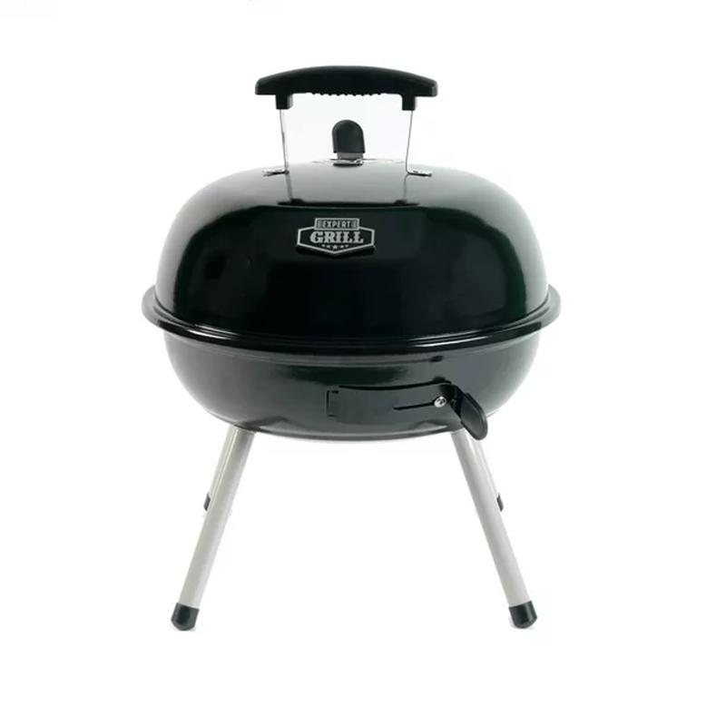 New Expert Grill 14.5'' Steel Portable Charcoal Grill, Black