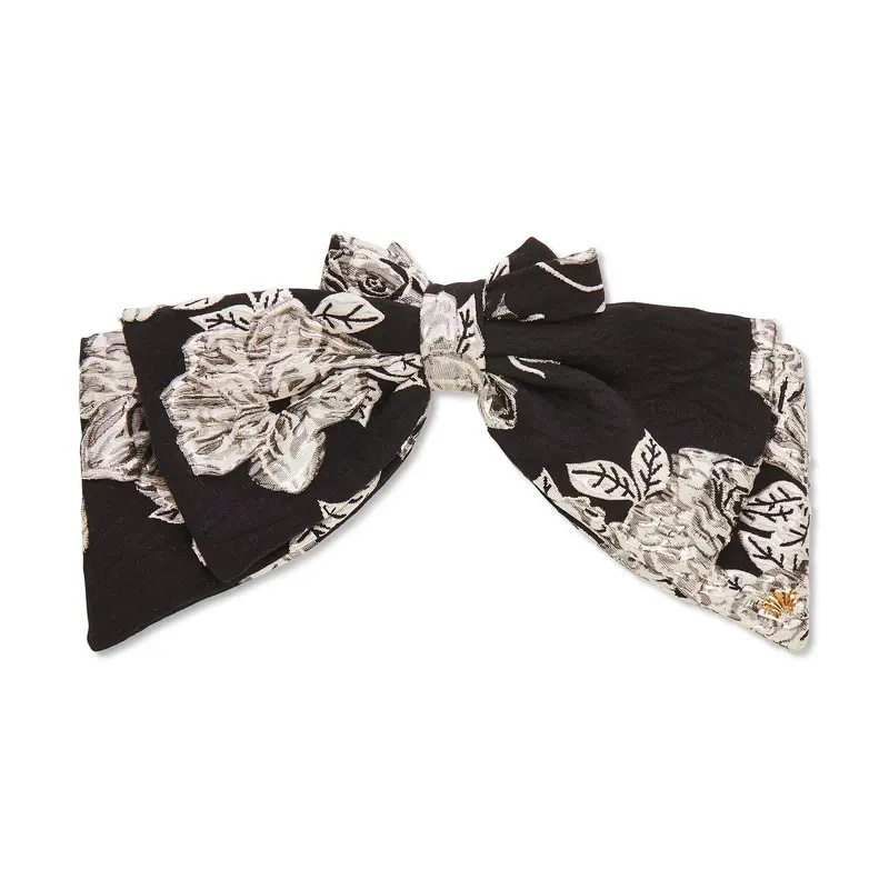 Lele Sadoughi Jet Holly floral jacquard headband Lele Sadoughi | Accessories | Lele Sadoughi Jet Holly Floral  main image 3