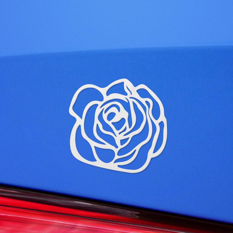 Transparent Decal Stickers Of Rose Silhouette Premium Waterproof Vinyl Decal Stickers For Laptop Phone Accessory Helmet Car Window Mug Tuber Cup Door Wall Decoration