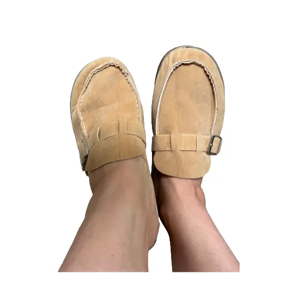 Miss Teacher Women's Lightweight Faux Suede Round Toe Slide-On Loafers - Comfy Everyday Shoes for Teachers & Professionals - Summer Style