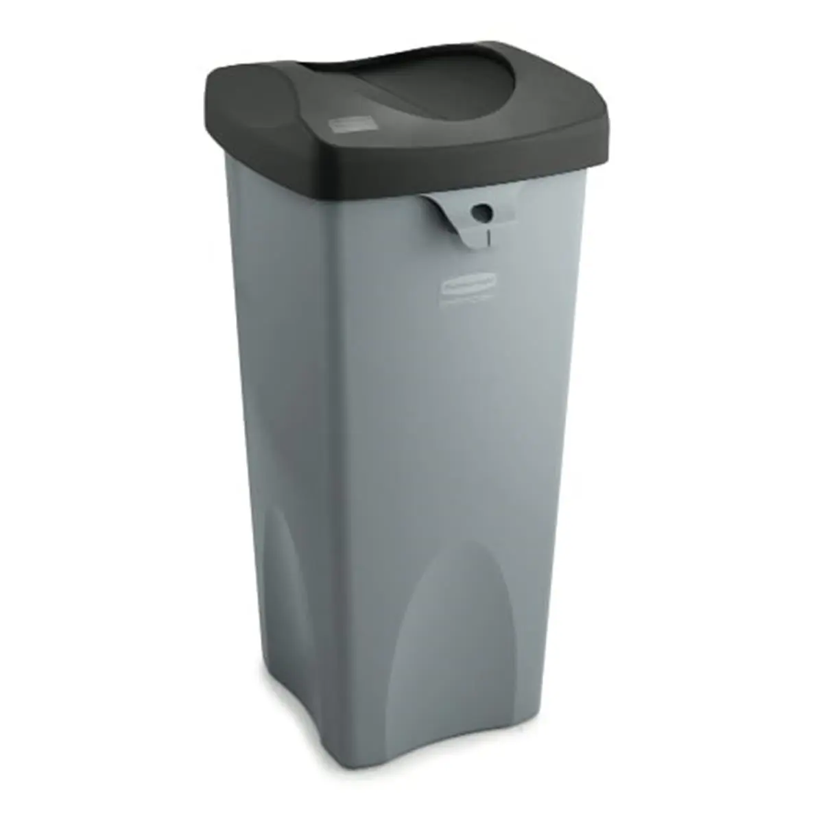 212 MAIN 35gal Crack-Proof Plastic Rigid Waste Receptacle - Gray Touchless Trash Bin, Indoor/Outdoor Storage Container for Baby & Maternity Room Decoration