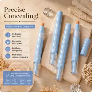The small and convenient concealer stick can moisturize and cover the dark circles under the eyes, correct facial defects, and create a delicate cosmetic appearance. Easy to carry outdoors