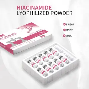 Nicotinamide Freeze-Dried Powder Set, Skincare Serum, Smooth Moisturizing Hydrating Care, Liquid Form, Non-Flammable, Single Item