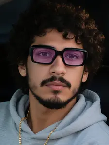 Vintage Casual Rectangular Sunglasses with UV Protection, Lightweight Durable PC Frame, Unisex Fashion Eyewear for Outdoor Activities, Trendy Beach Eyewear