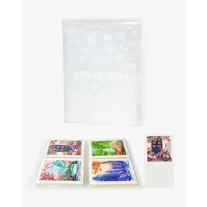 7-Inch Minigem  Art Storage Book, 80 Pages  Painting Accessories and Tools with Clear Protectors, Portfolio Folder for Artwork Organizer