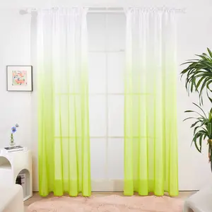 Gradient Color Door Curtain, 1 Count Modern Simple Window Curtain, Home Decor for Living Room Bedroom, Room Divider Curtain