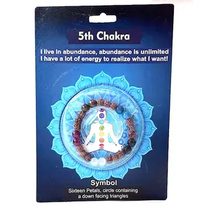 5th Chakra Rudraksha Bracelet Vishuddha Throat 5 Mukhi