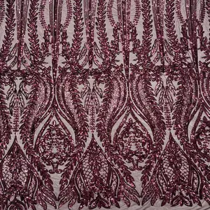 Anault Damask Stretch Sequins Fabric