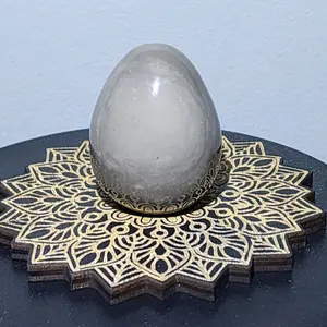 Natural Gemstone Crystal Carved Egg Easter